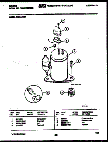 05 - Compressor parts for Frigidaire Air Conditioner AL05A5EYA from AppliancePartsPros.com