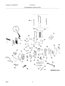 03 - Recommended Spare Parts parts for Gibson Air Conditioner GAK124Q1V2 from AppliancePartsPros.com