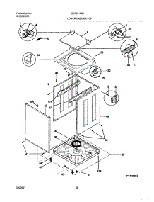 09 - Wshr Cab,Top parts for Gibson Washer Dryer Combo GES831AS1 from AppliancePartsPros.com