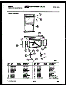 06 - Cabinet And Installation Parts parts for Frigidaire Air Conditioner GAS188P2K1 from AppliancePartsPros.com