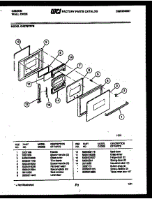 03 - Door Parts parts for Frigidaire Oven OH27S7ZYB from AppliancePartsPros.com