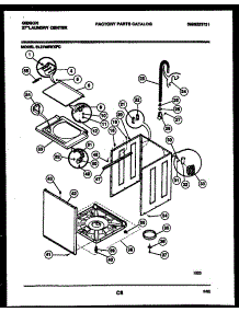 05 - Cabinet Parts parts for Frigidaire Washer Dryer Combo EL27M6WXFC from AppliancePartsPros.com