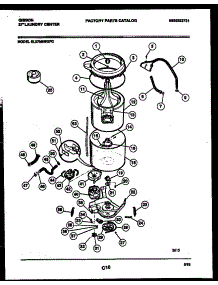06 - Tub Detail parts for Frigidaire Washer Dryer Combo EL27M6WXFC from AppliancePartsPros.com