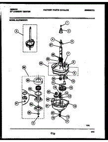 07 - Transmission Parts parts for Frigidaire Washer Dryer Combo EL27M6WXFC from AppliancePartsPros.com