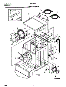 03 - Cabinet, Door & Top parts for Frigidaire Washer GWT445RFS1 from AppliancePartsPros.com