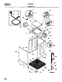 02 - Cabinet / Top parts for Frigidaire Washer GWX233RBS0 from AppliancePartsPros.com