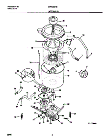 03 - Motor / Tub parts for Frigidaire Washer GWX233RBS0 from AppliancePartsPros.com