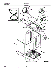 02 - Cabinet / Top parts for Frigidaire Washer GWX435RBD4 from AppliancePartsPros.com