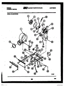 04 - Blower, Idler Arm Clutch And Motor parts for Frigidaire Washer Dryer Combo WL24F2WYMB from AppliancePartsPros.com