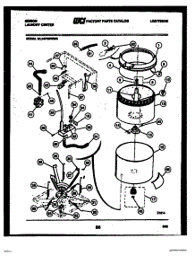 05 - Tub And Water Inlet parts for Frigidaire Washer Dryer Combo WL24F2WYMB from AppliancePartsPros.com