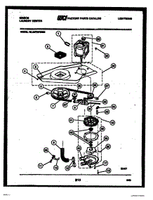 06 - Motor And Idler Arm Clutch parts for Frigidaire Washer Dryer Combo WL24F2WYMB from AppliancePartsPros.com