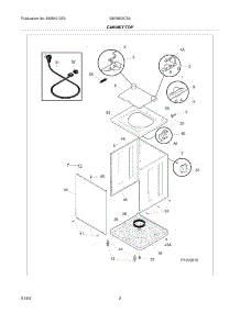 03 - Cabinet / Top parts for Gibson Washer GWX833CS0 from AppliancePartsPros.com