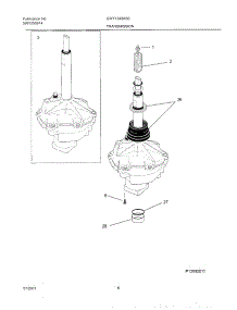 07 - Transmission parts for Gibson Washer GWY1343AS0 from AppliancePartsPros.com