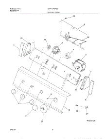 09 - Control Panel parts for Gibson Washer GWY1343AS0 from AppliancePartsPros.com