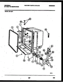 05 - Tub And Frame Parts parts for Frigidaire Dishwasher DB110PW1 from AppliancePartsPros.com