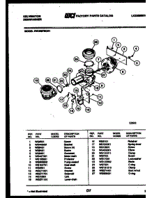 07 - Motor Pump Parts parts for Frigidaire Dishwasher DWU6075GR1 from AppliancePartsPros.com