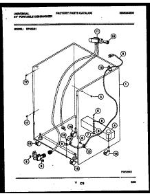 08 - Cabinet Parts parts for Frigidaire Dishwasher DP400A1 from AppliancePartsPros.com