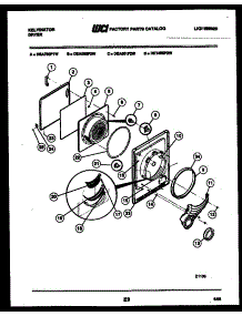 03 - Door Parts parts for Frigidaire Dryer DEA500F2D from AppliancePartsPros.com