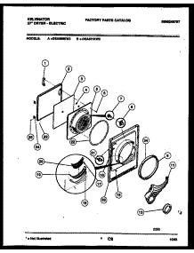 03 - Door Parts parts for Frigidaire Dryer DEA501KD2 from AppliancePartsPros.com