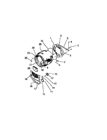 04 - Drum parts for Frigidaire Dryer DEA800A2T from AppliancePartsPros.com