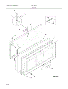03 - Door parts for Kelvinator Freezer KCS130GW1 from AppliancePartsPros.com