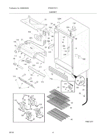 05 - Cabinet parts for Kelvinator Freezer KFS220RHY1 from AppliancePartsPros.com