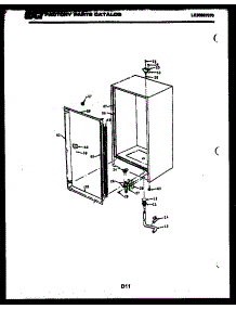 03 - Cabinet Parts parts for Frigidaire Freezer UFP160DM1W from AppliancePartsPros.com