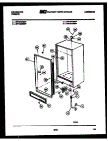 03 - Cabinet Parts parts for Frigidaire Freezer UFS101DM4W from AppliancePartsPros.com