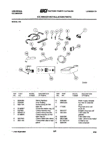 03 - Ice Maker Installation Parts parts for Frigidaire Ice Maker IK8 (M-1) from AppliancePartsPros.com