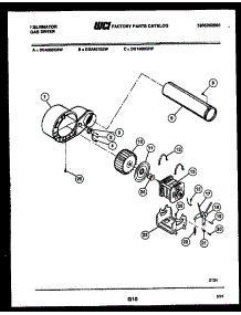 05 - Blower And Drive Parts parts for Frigidaire Dryer DGA500G2T from AppliancePartsPros.com