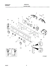 07 - Control Panel parts for Gibson Washer Dryer Combo GES831AS0 from AppliancePartsPros.com