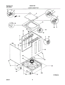 09 - Wshr Cab,Top parts for Gibson Washer Dryer Combo GES831AS0 from AppliancePartsPros.com