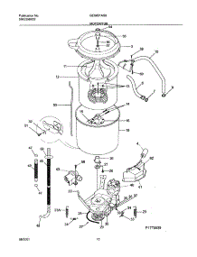 11 - Wshr Mtr,Hose parts for Gibson Washer Dryer Combo GES831AS0 from AppliancePartsPros.com
