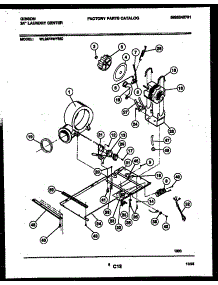 04 - Blower, Idler Arm Clutch And Motor parts for Frigidaire Washer Dryer Combo WL24F4WYMC from AppliancePartsPros.com
