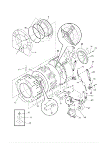 Motor / Tub parts for Gibson Washer GTF1040FS0 from AppliancePartsPros.com