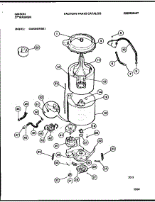 03 - Tubs, Hoses, Motor parts for Frigidaire Washer GWX645RBS1 from AppliancePartsPros.com