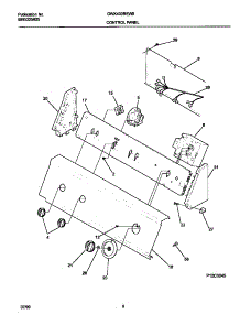 05 - P12c0045 Control Panel parts for Frigidaire Washer GWX433REW0 from AppliancePartsPros.com