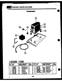 04 - Compressor parts for Frigidaire Dehumidifier DHC280B1 from AppliancePartsPros.com