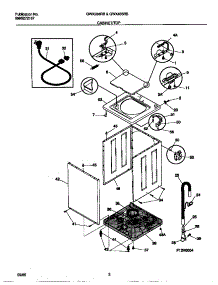 02 - Cabinet / Top parts for Frigidaire Washer GWX233RBS1 from AppliancePartsPros.com