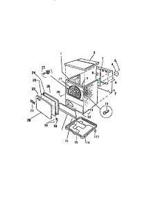 03 - Cabinet parts for Frigidaire Dryer DEA500A2D from AppliancePartsPros.com