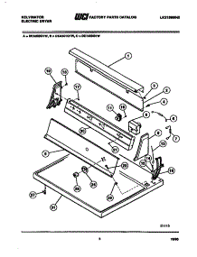 04 - Console And Control Parts parts for Frigidaire Dryer DEA501G1J from AppliancePartsPros.com