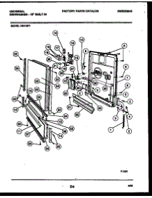 04 - Door Parts parts for Frigidaire Dishwasher DB418PW1 from AppliancePartsPros.com