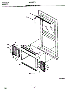 06 - Window Mounting Parts parts for Frigidaire Air Conditioner GAC082G7A1 from AppliancePartsPros.com