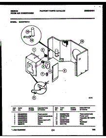 03 - Electrical Parts parts for Frigidaire Air Conditioner GAC074S7A1 from AppliancePartsPros.com