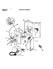 03 - Controls parts for Frigidaire Air Conditioner GAS228W2A1 from AppliancePartsPros.com