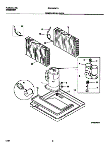 05 - Compressor Parts parts for Frigidaire Air Conditioner GAC086W7A1 from AppliancePartsPros.com