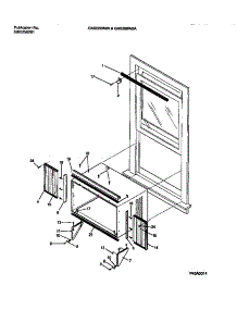 06 - Window Mounts parts for Frigidaire Air Conditioner GAS228W2A1 from AppliancePartsPros.com