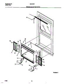 06 - Window Mounting Parts parts for Frigidaire Air Conditioner GAV158Y1A1 from AppliancePartsPros.com
