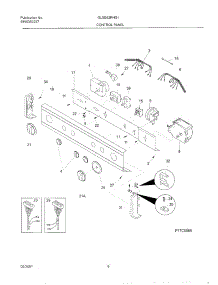 07 - Control Panel parts for Gibson Washer Dryer Combo GLSE62RHS1 from AppliancePartsPros.com