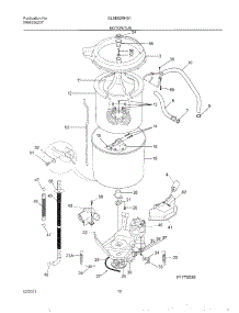 11 - Wshr Mtr,Hose parts for Gibson Washer Dryer Combo GLSE62RHS1 from AppliancePartsPros.com